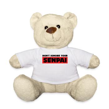 Anime Senpai Manga Statement Animation Mangastyle - Teddy Bear - white - Front