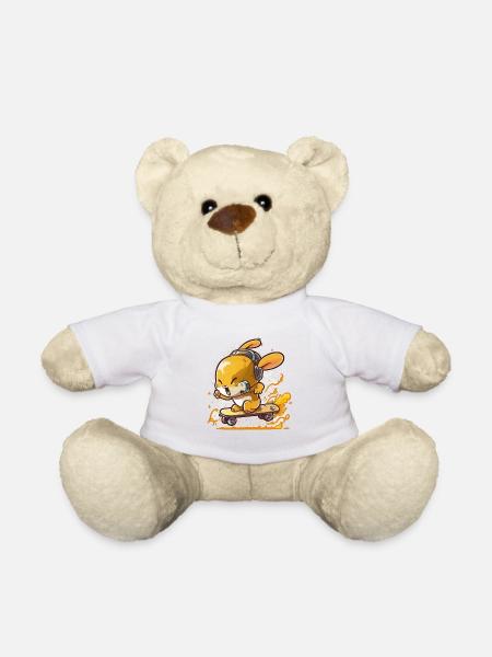 Kaninchen reiten - Teddy - Weiß