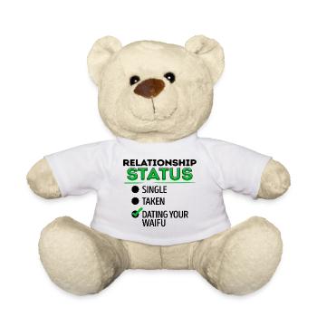 Anime Japanese Comic Animation Manga Statement - Teddy Bear - white - Front