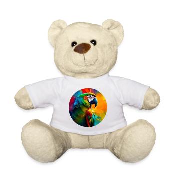 Bunter Papagei - Teddy - Weiß - Vorne