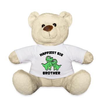 Dino Frère et sœur Amour Big Brother Déclaration - Nounours - blanc - Devant