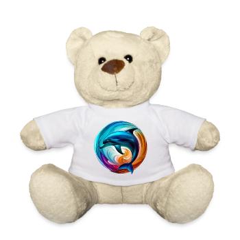 Dolphin - Teddy Bear - white - Front