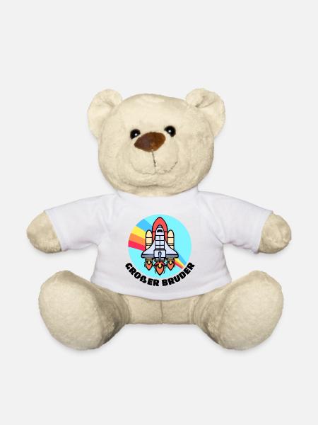 Bruderherz Spruch Stolzer Großer Bruder Bruderherz - Teddy - Weiß
