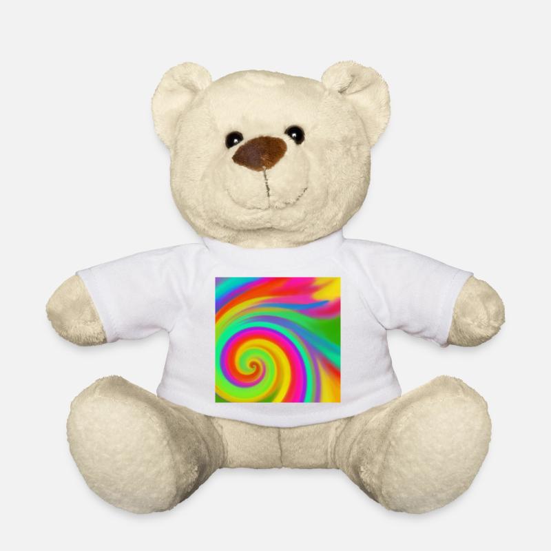 regenbogenwirbel - Teddy - Weiß
