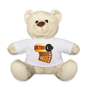 GEBURTSTAG 1973 RETRO GEBURTSTAG FOTOGRAFIEREN - Teddy - Weiß - Vorne