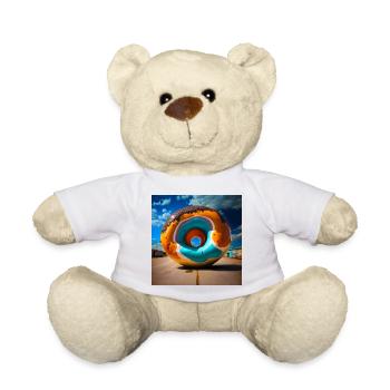 Mega Donut 01 - Teddy Bear - white - Front