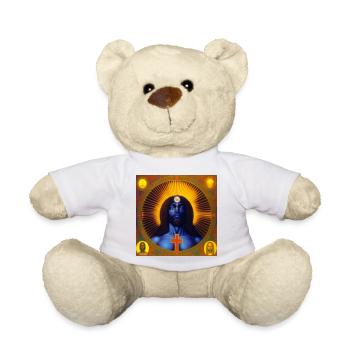 Jésus noir 02 - Nounours - blanc - Devant
