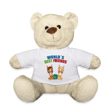 WORLD´S BEST FRIENDS - FREUNDE - PFERDE - PFERD - Teddy - Weiß - Vorne