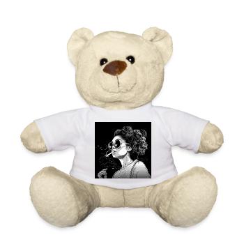 Frau mit Sonnenbrille - Teddy - Weiß - Vorne