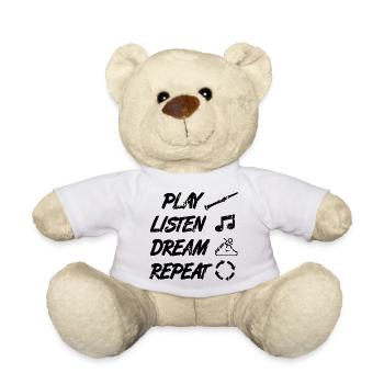Klarinette Spieltechnik - Teddy - Weiß - Vorne