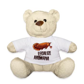 Funny sayings fish animals pets pet - Teddy Bear - white - Front