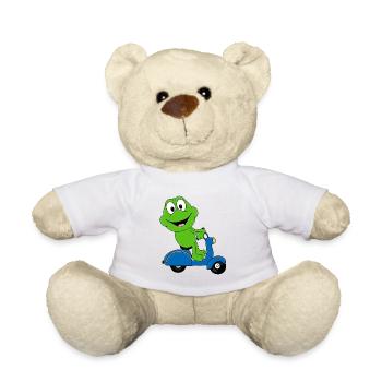 ROLLER - FROSCH - TIER - TIERISCH - TIERE - Teddy - Weiß - Vorne