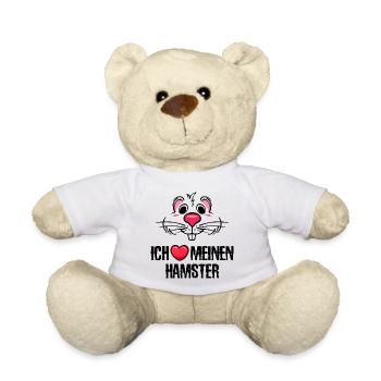 Lieblingstier Hamster Statement Haustiere Herz - Teddy - Weiß - Vorne