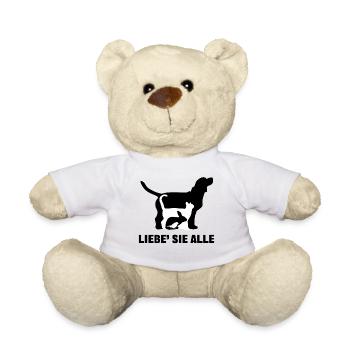 Hund Katze Häschen Haustiere Ich Liebe Tiere - Teddy - Weiß - Vorne