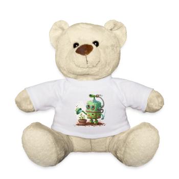Green Thumbs, Metal Fingers - Teddy Bear - white - Front