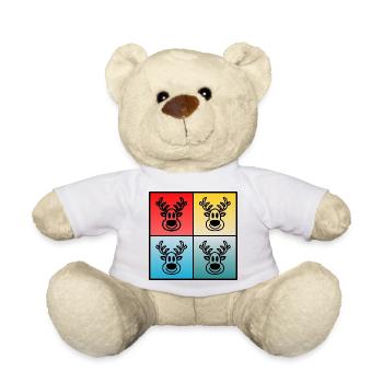 WEIHNACHTEN. FROHE WEIHNACHTEN. FROHE WEIHNACHTEN. NEUJAHR - Teddy - Weiß - Vorne