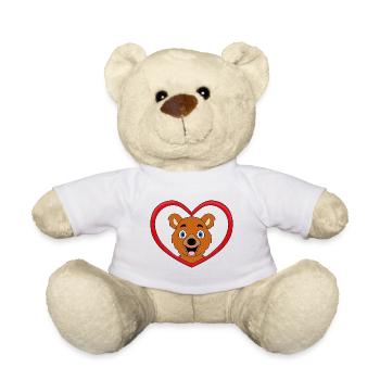 LIEBE - BÄR - HERZ - TIER - TIERISCH - VERLIEBT - Teddy - Weiß - Vorne