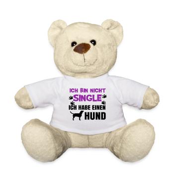 Dog Statement Stuffed Animal Favorite Animal Pets - Teddy Bear - white - Front