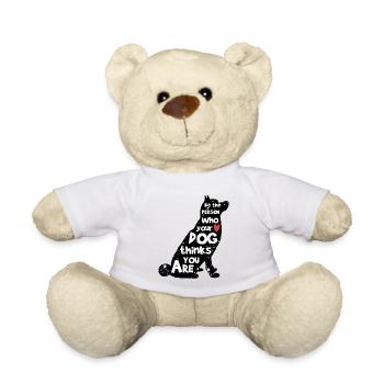 Dog Favorite Animal Statement Pets Stuffed Toy - Teddy Bear - white - Front