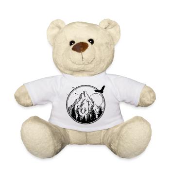 Mitternachtsvogel-Silhouette - Teddy - Weiß - Vorne