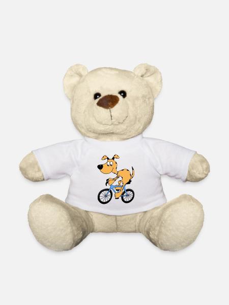 HUND - RAD - RENNRAD - FAHRRAD - HUNDE - SPORT - Teddy - Weiß