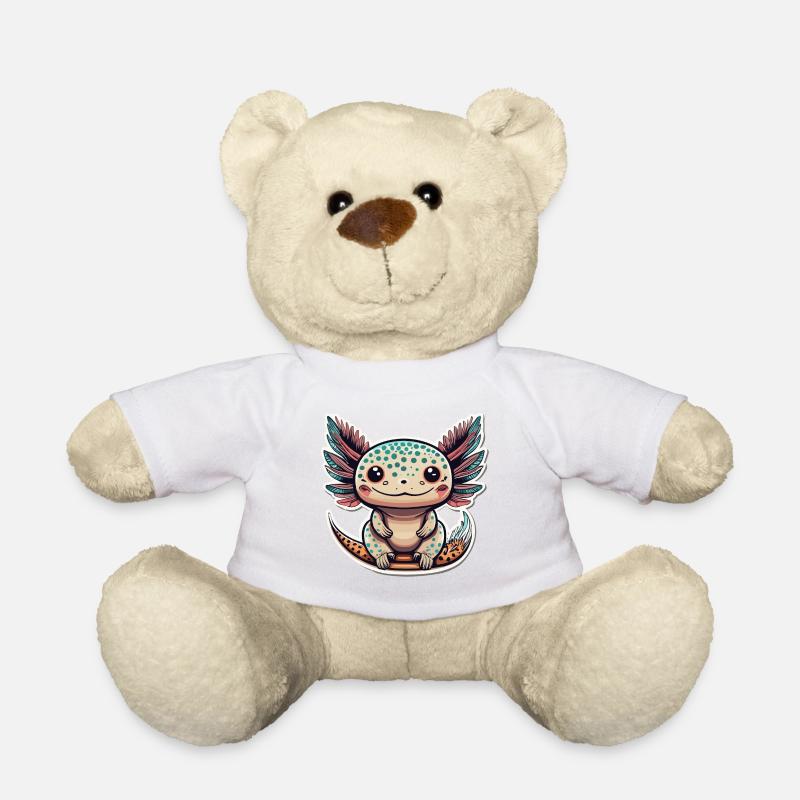 Axolotl - Teddy - Weiß