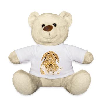 Swirly Häschen - Teddy - Weiß - Vorne