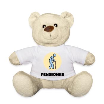 Pensionär Spruch Ruhestand Lebensabend Rente - Teddy - Weiß - Vorne