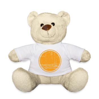 Sunset Tide Emblem - Teddy Bear - white - Front