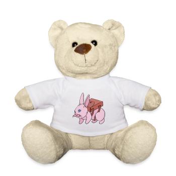 Lapin qui va à l’école - Nounours - blanc - Devant