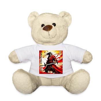 Roter Samurai im Blutsturm - Teddy - Weiß - Vorne