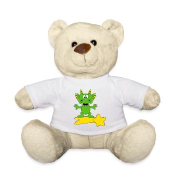 DRACHE - STERNSCHNUPPE - FLIEGEN - TIER - TIERISCH - Teddy - Weiß - Vorne