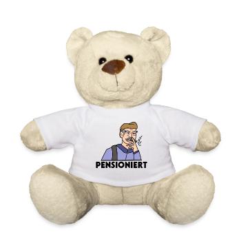 Ruhestand Spruch Rentner Pensionär Freiheit Beruf - Teddy - Weiß - Vorne