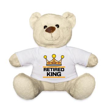 Ruhestand Pensionist Statement Senior Freiheit - Teddy - Weiß - Vorne