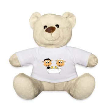 BADEN - BADEWANNE - SCHAFE - SCHAF - LIEBE - LOVE - Teddy - Weiß - Vorne