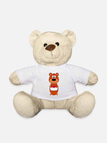 GEBURTSTAG - TEDDY - BÄR - TEDDYBÄR - TORTE - Teddy - Weiß
