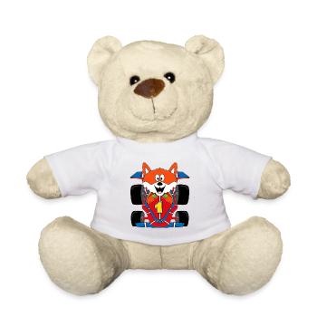 FUCHS - MOTORSPORT - AUTO - RENNWAGEN - SPORT - Teddy - Weiß - Vorne