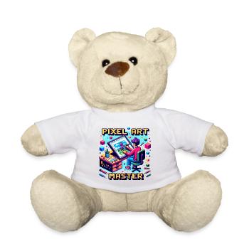 Maître du pixel art - Nounours - blanc - Devant