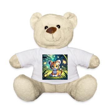 Mignon bébé tigre - Nounours - blanc - Devant