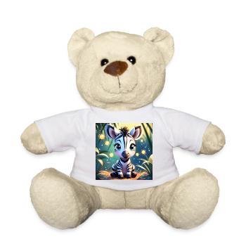 Cute Baby Zebra - Teddy Bear - white - Front