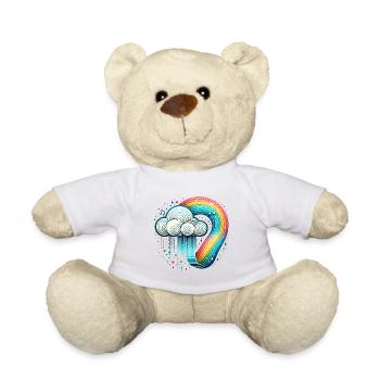 Rainbow Cloud - Teddy Bear - white - Front