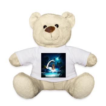 Steampunk-Geige mit geschwungenem Klavier im Ozean. - Teddy - Weiß - Vorne