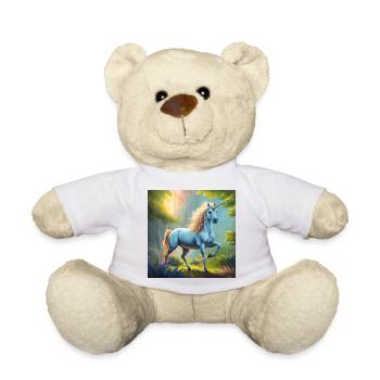 Licorne dans la forêt - Nounours - blanc - Devant