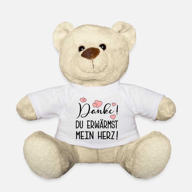 DANKE SPRÜCHE - DANKBARKEIT AUSDRÜCKEN - Teddy - Weiß