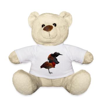 putzende Gänse, Wasservögel - Teddy - Weiß - Vorne