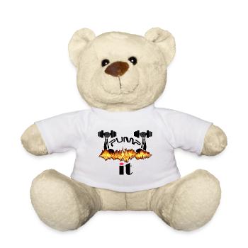 Kraftfeuer Pump It Dumbbell Flame - Nounours - blanc - Devant