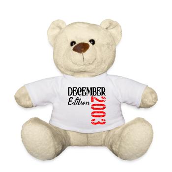 23rd Birthday - December 2003 Edition - Teddy Bear - white - Front