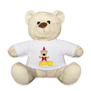 BÄR - STERNSCHNUPPE - WEIHNACHTEN - Teddy - Weiß - Vorne