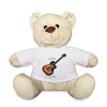 Ich liebe die Gitarre - Teddy - Weiß - Vorne