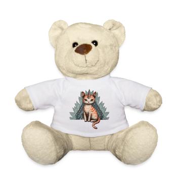 chat-licorne Pastel - Nounours - blanc - Devant